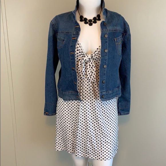 Watermelon Dresses & Skirts - Plus Size Polka Dot Tie Front Mini Dress